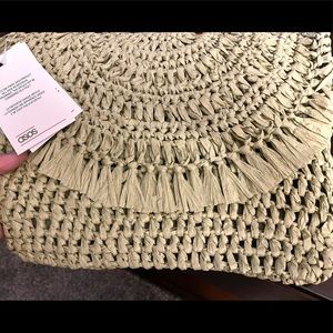 Asos Straw Clutch Bag. New With Tags.